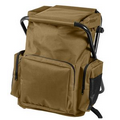 Coyote Brown Backpack & Stool Combination